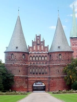 La Holstentor, porte emblmatique de la ville de Lbeck